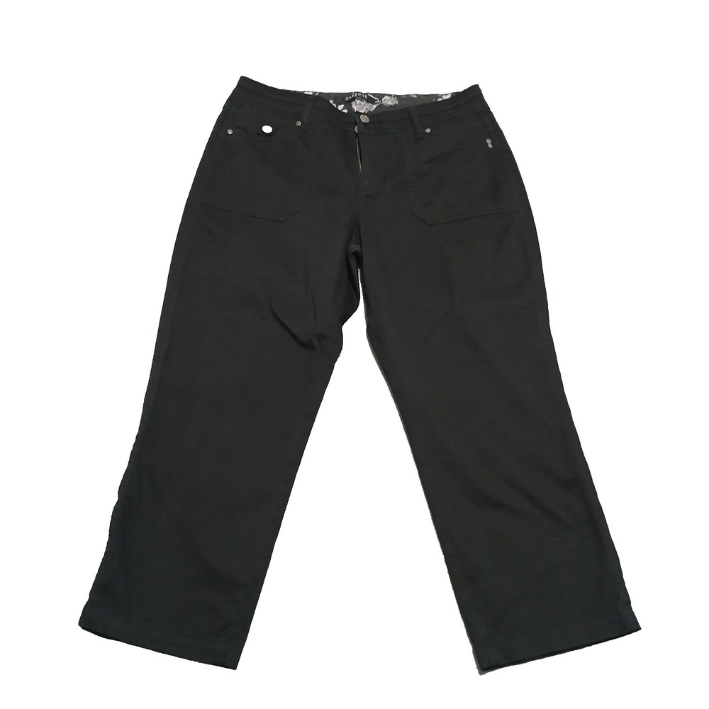 One 5 One Pants‎ Women Straight Ankle Black Braided Belt Size 12